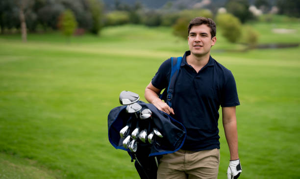 istock Portrait of a man playing golf 804917244