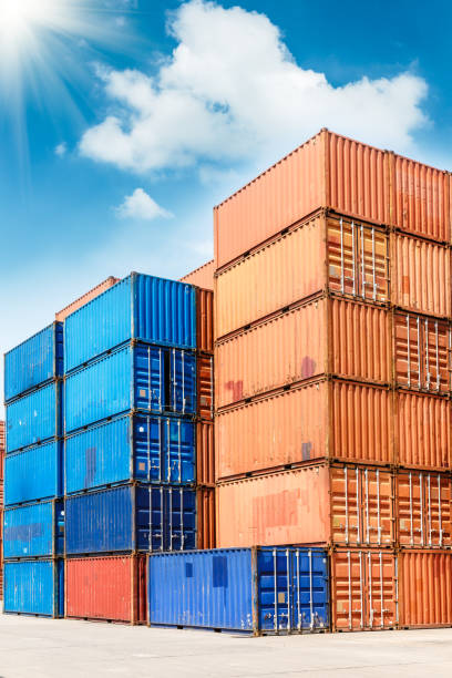 istock Industrial Container yard for Logistic Import Export business 804925888