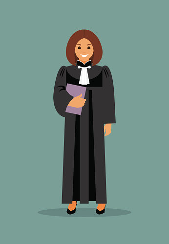 Woman Judge Stock Illustration - Download Image Now - Lawyer, Judge - Law,  Legal System - iStock