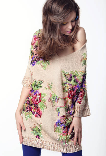 istock Portrait of a girl model in a studio. 804928270
