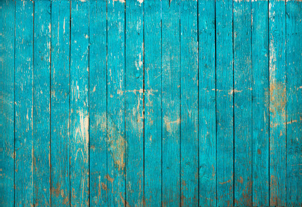 Shabby Wood Background wooden fence old blue color as a background or texture. Vintage painted wooden boards green painted wood texture stock pictures, royalty-free photos & images