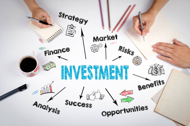 istock Investment Chart, Concept. The meeting at the white office table 804931398