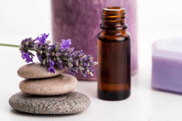 istock essential oil and lavender flowers 804934020