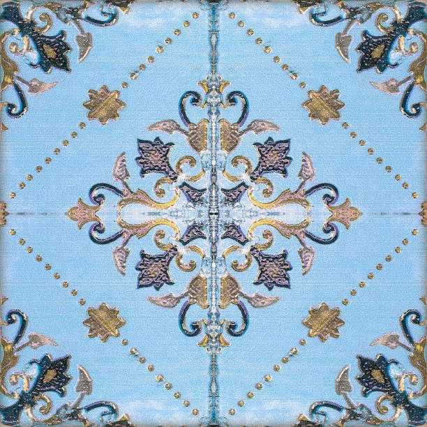istock ceramic tiles patterns handicraft from thailand In the park public. 804947156