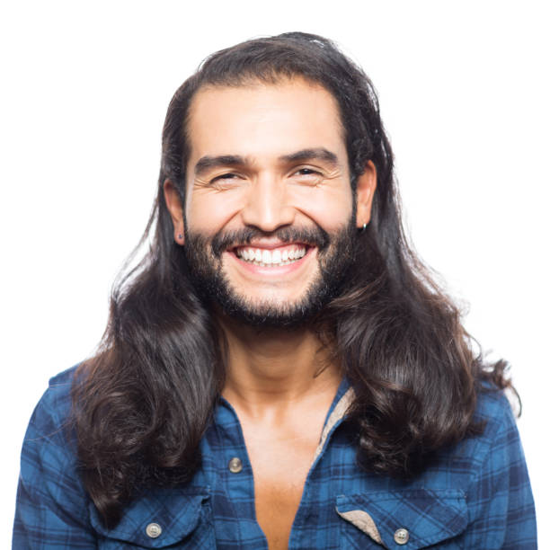 istock Attractive young man smiling on white 805011560