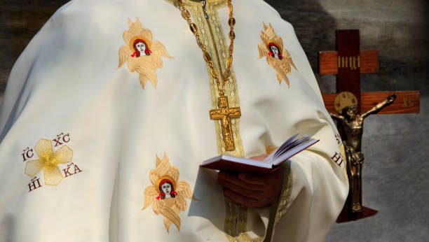 istock The priest reads a prayer. 805018744