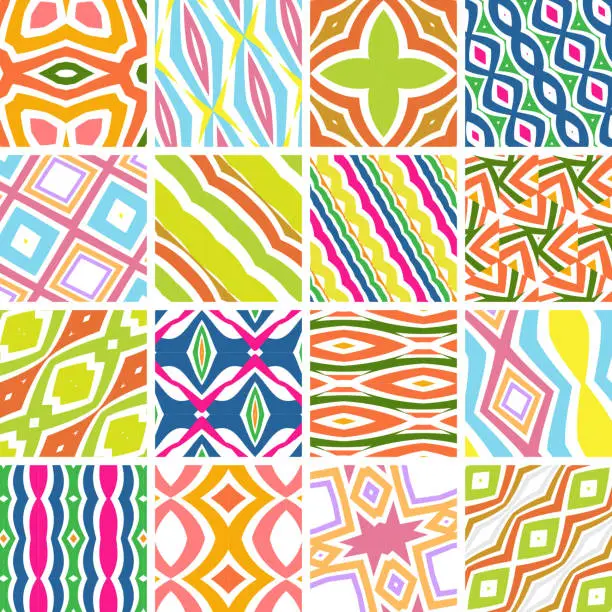 Vector illustration of Seamless Pattern Collection