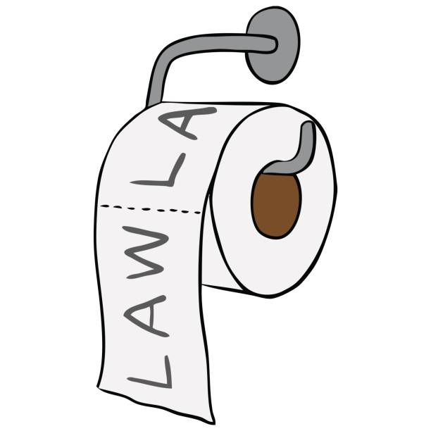 illustrazioni stock, clip art, cartoni animati e icone di tendenza di vettori cartoon toilet carta velina - expendable