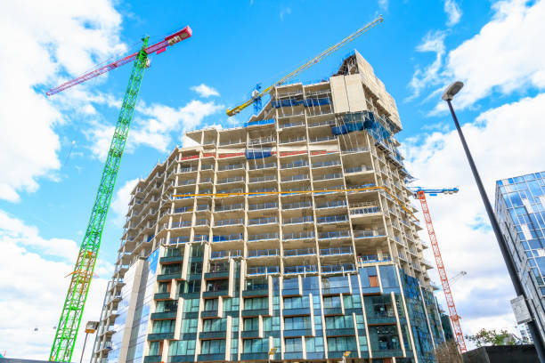 Construction site of a new development in north Greenwich