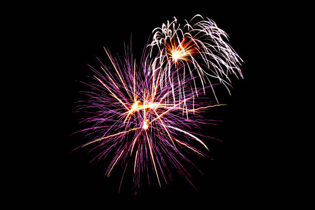 istock Fireworks light up in the sky, dazzling scene. 805066326