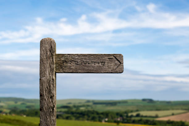 istock Wooden Sign Post in the Countryside 805074820