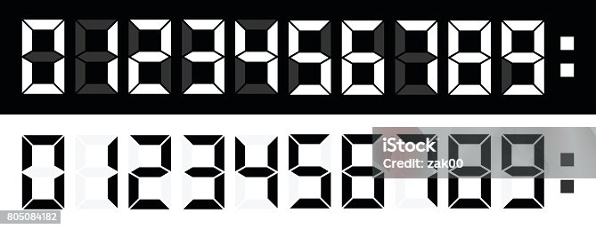 istock LED Numbers 805084182