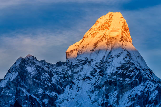 istock Sunset over beautiful Mount Ama Dablam in Himalayas, Nepal 805088570