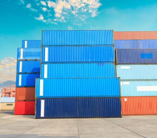 istock Industrial Container yard for Logistic Import Export business 805095414