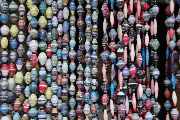 istock Colorful Recycled Paper Beads 805095442