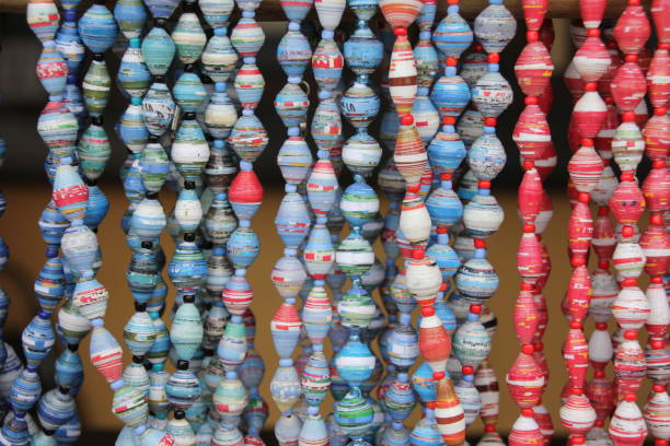 istock Colorful Recycled Paper Beads 805097958