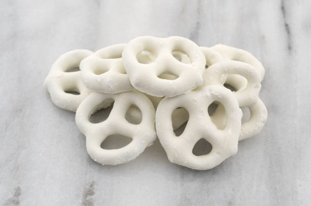 istock Yogurt pretzels on a marble cutting board 805119028