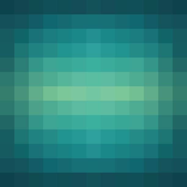 istock Vector gradient background in shades of green made from monochrome squares of pixels 805151188