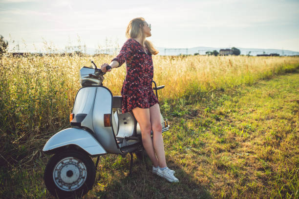 istock Enjoying the day with my vespa 805170438