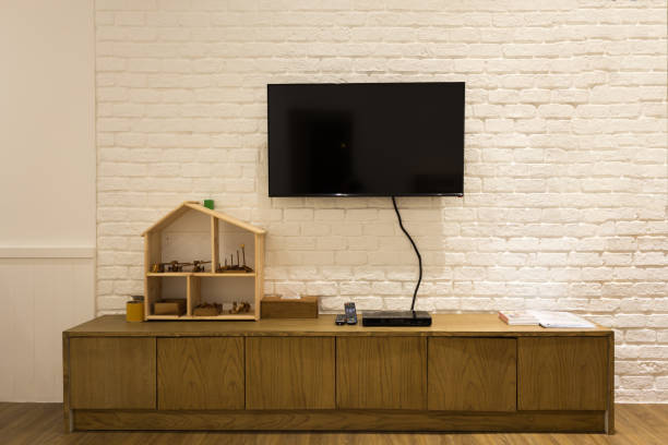 istock Television in leaving room 805172792