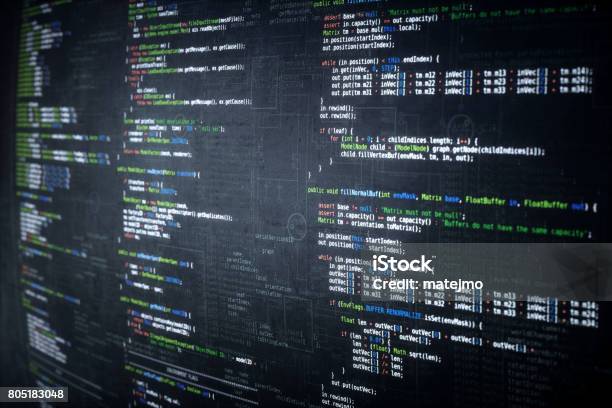 Colorful Java Computer Code Stock Photo - Download Image Now - Computer ...