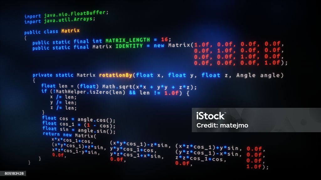 Colorful Java Computer Code Snippet Stock Photo - Download Image Now ...