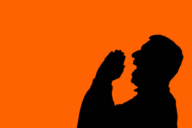 Man screaming in a studio