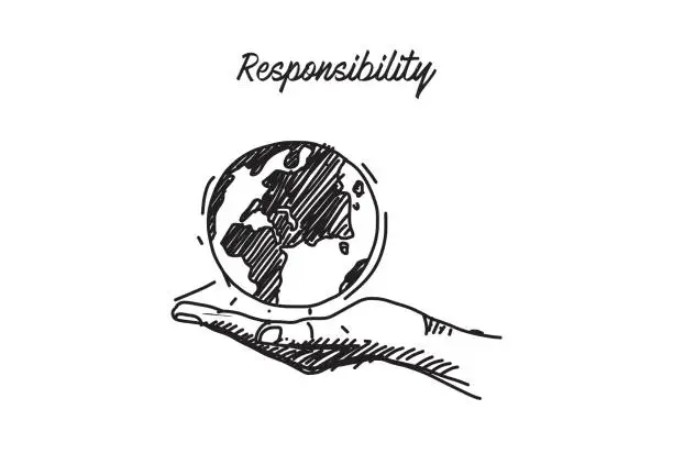 Vector illustration of Responsibility Concept