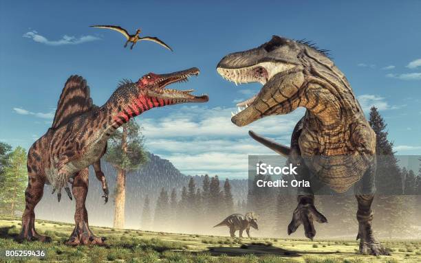 Dinosaur Stock Photo - Download Image Now - Dinosaur, Digitally Generated Image, Three Dimensional