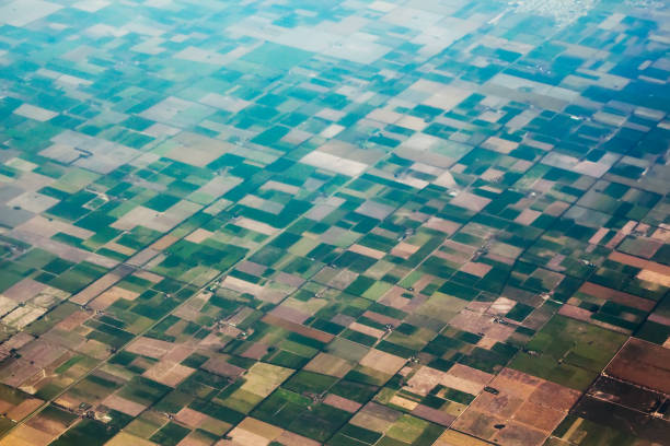 istock Aerial view of the fields. 805333922