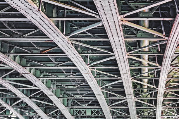 istock The bottom of the metal bridge 805340148