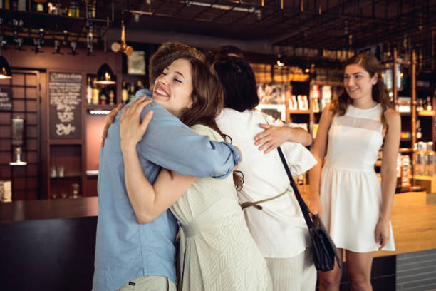 istock Friends celebrating a party in a cafe 805377614