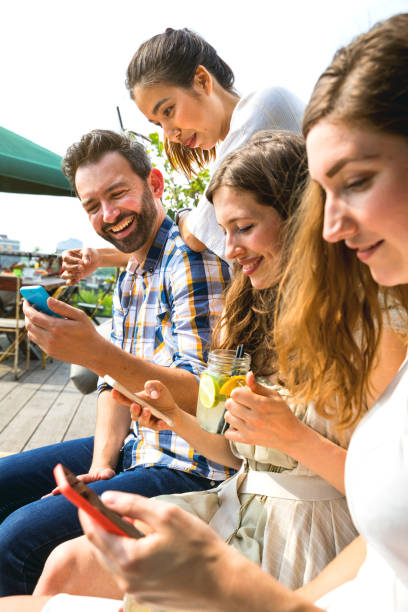 istock Friends celebrating a party in a cafe 805386200