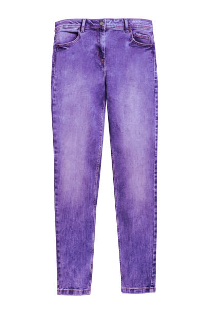 istock Violet color  denim isolated on white 805400344