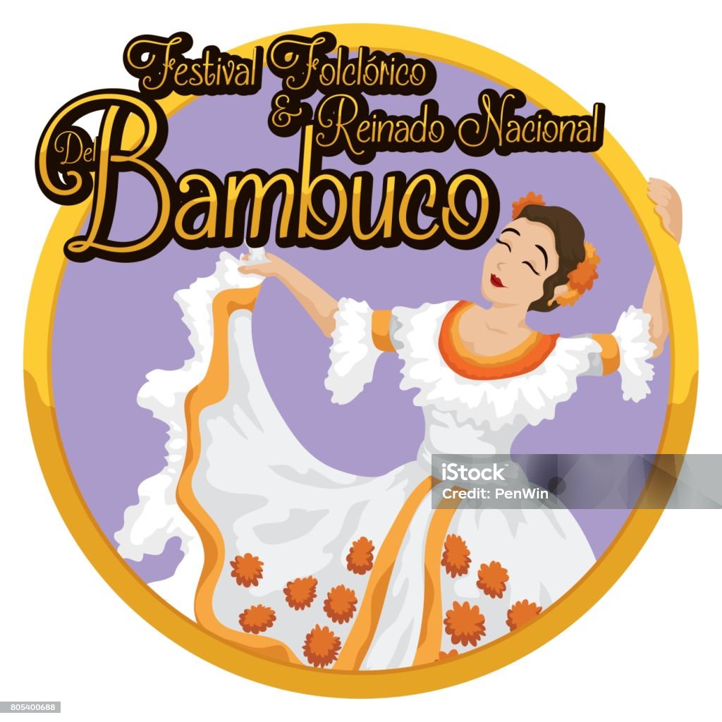 Ilustración de Botón Redondo Con Mujer Bailando Bambuco Y Celebrando El Festival Colombiano y más Vectores Libres de Derechos de Adulto - iStock Ilustración de Botón Redondo Con Mujer Bailando Bambuco Y Celebrando El Festival Colombiano y más Vectores Libres de Derechos de Adulto - iStock