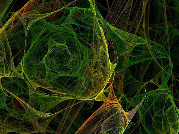 istock image of one Digital Fractal on Black Color 805436940