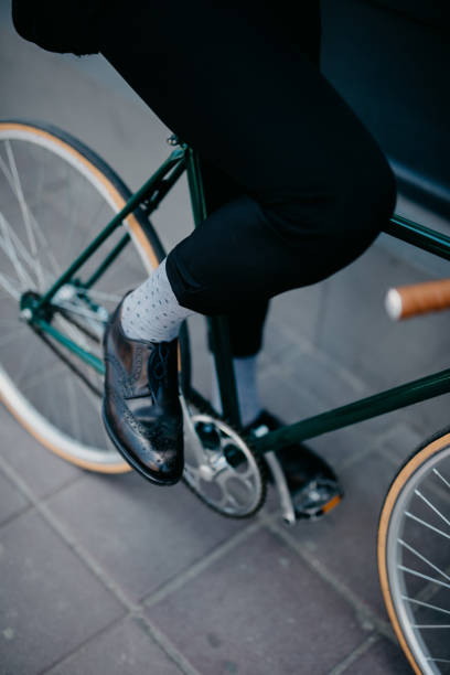 istock Clsoe up of man on a bike 805438158