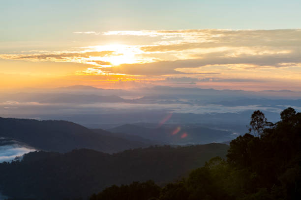 istock Beautiful natural in the morning on high mountain. 805449990