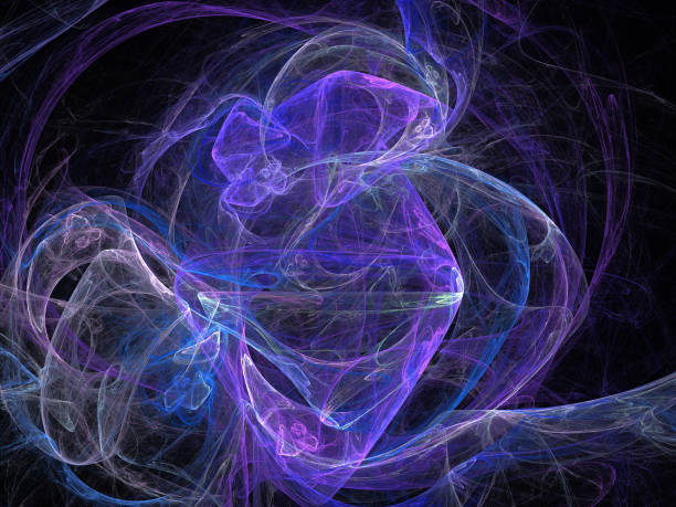 istock image of one Digital Fractal on Black Color 805451828