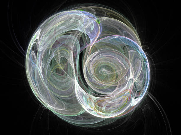 istock image of one Digital Fractal on Black Color 805473092