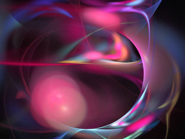 istock image of one Digital Fractal on Black Color 805499756