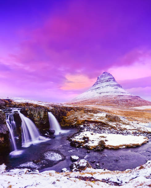 istock Kirkjufell Mountain at dusk in Iceland. 805504070