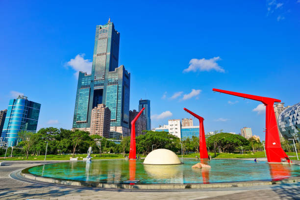 istock Kaohsiung skyline in a sunny day 805508754