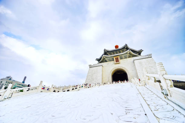 View of Chiang Kai-shek Memorial Hall in Taipei, Taiwan.