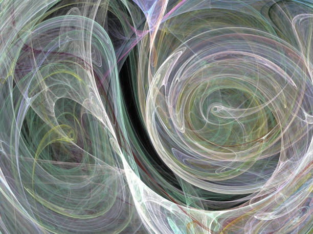 istock image of one Digital Fractal on Black Color 805513736