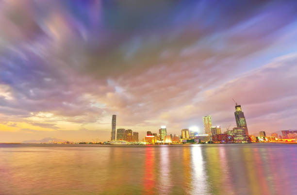 istock Hong Kong skyline at dusk. 805514010