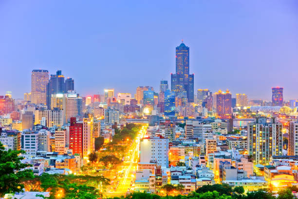 istock Skyline at night in Kaohsiung 805528812
