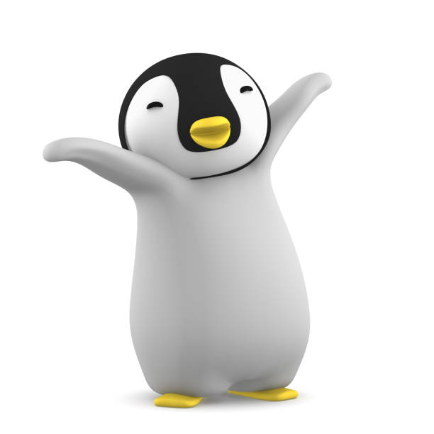 istock baby penguin character isolated on white background 805530834