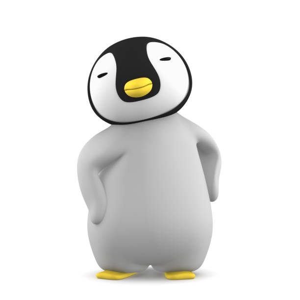 istock baby penguin character isolated on white background 805530854