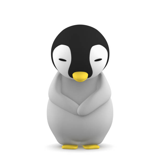 istock baby penguin character isolated on white background 805530928